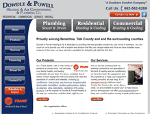 Tablet Screenshot of dowdleandpowellheatingandair.com